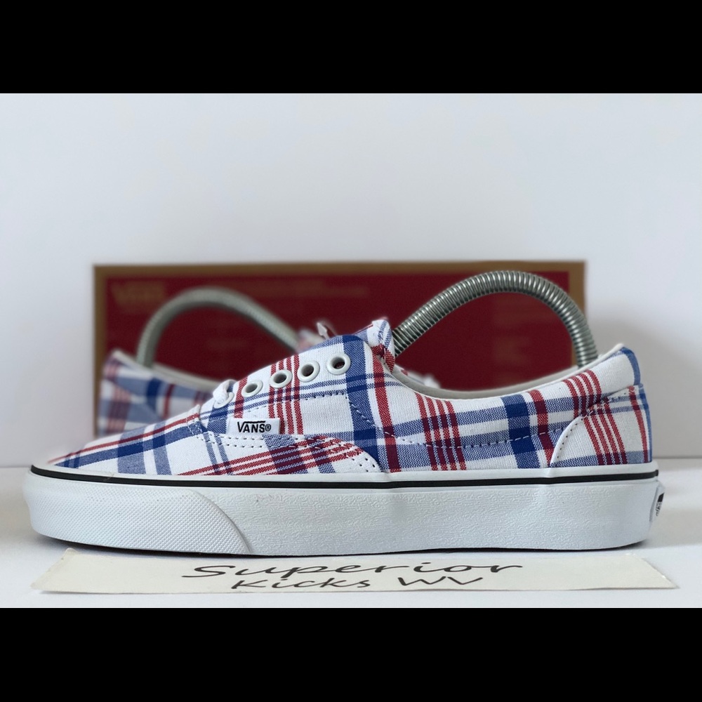 Vans Era (Plaid) “White/True White”